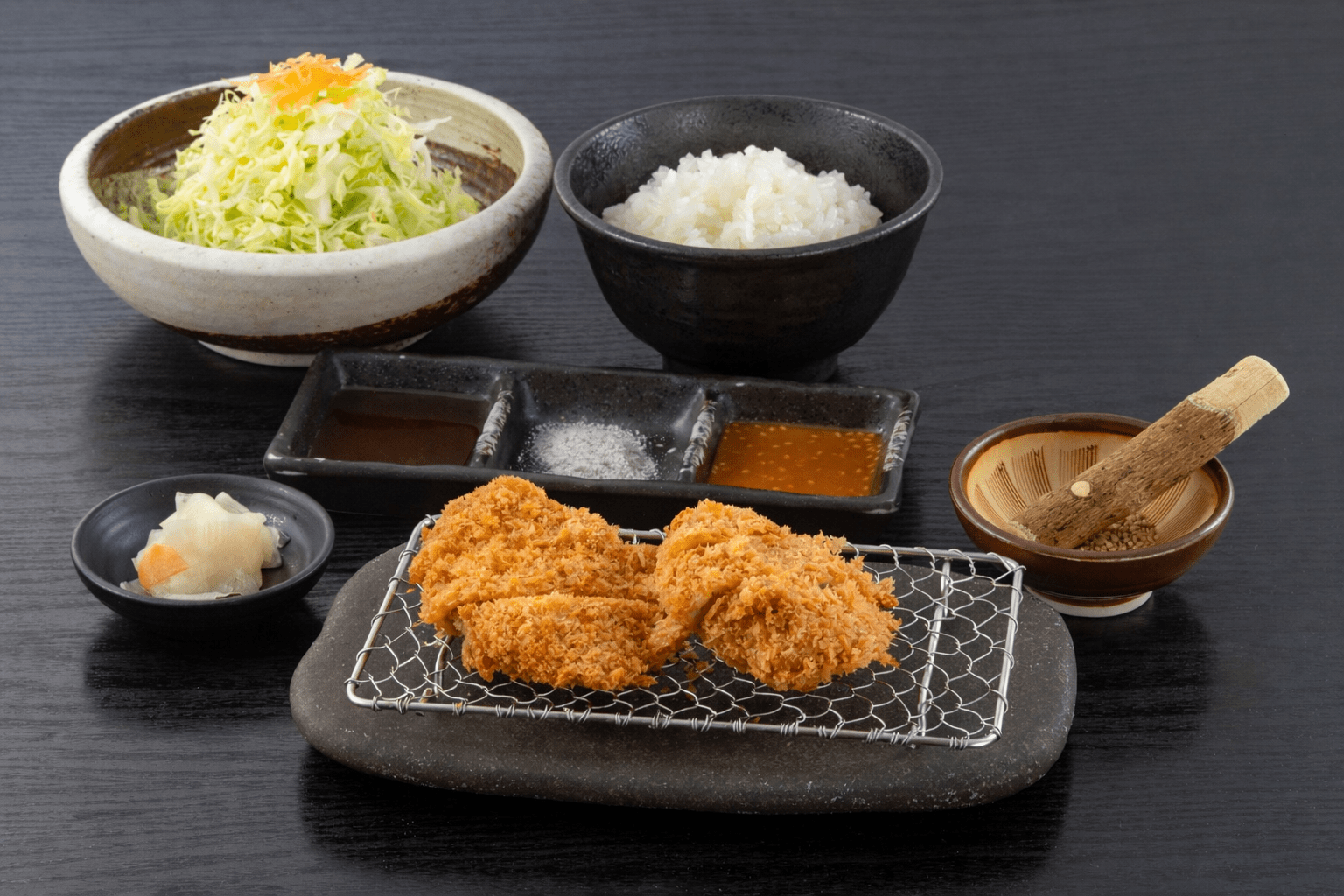 ひれかつランチ汁なし