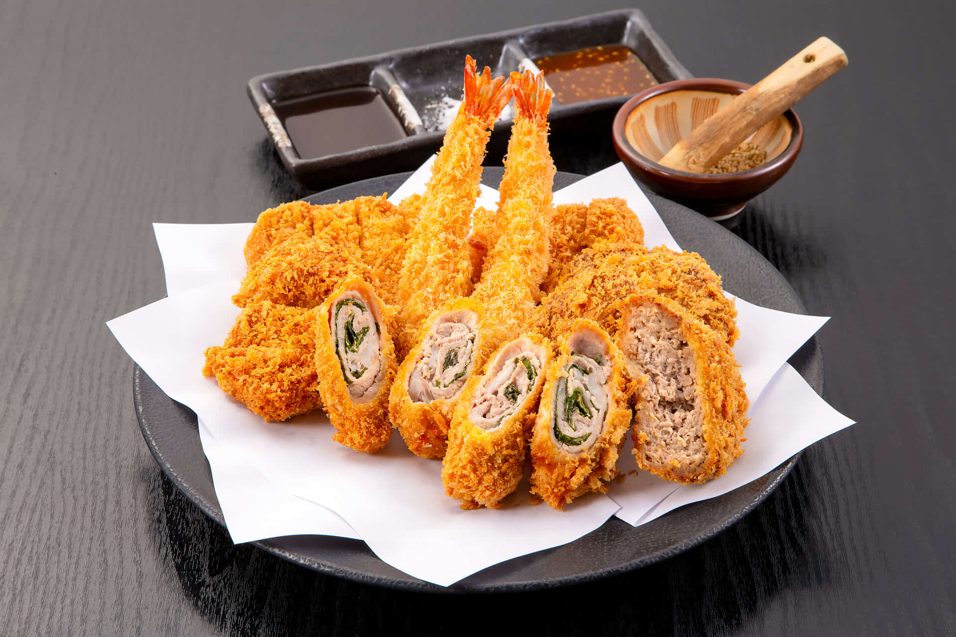 黒豚かつの盛り合わせ(2~3人前)